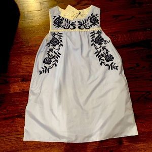 NWT THML embroidered shift dress